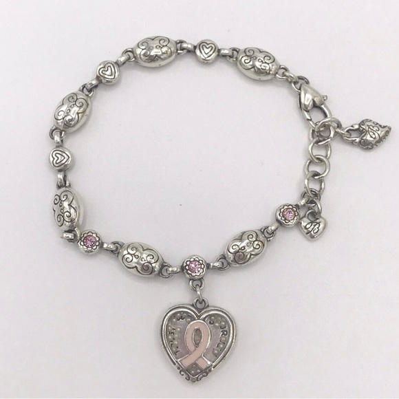 Brighton Power of Pink Breast Cancer Survivor Legacy Charm Bracelet - Picture 1 of 5